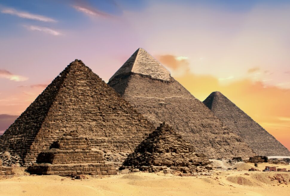 Compare Flights, Hotels & Tours Worldwide 35 Giza Pyramids and Cairo skyline in Egypt